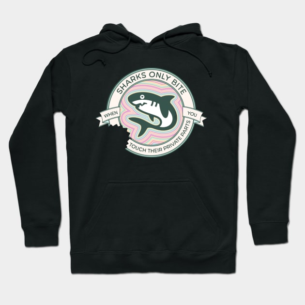 Sharks Only Bite Hoodie by Edge Wear